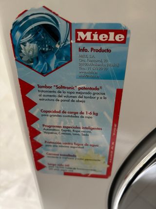 Se vende por piezas  Lavadora Miele Grandiosa XL