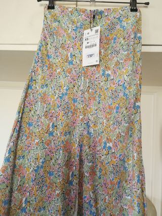 Falda Midi Estampada ZARA NUEVO XS