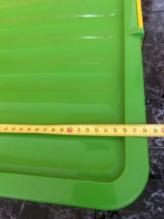 Caja almacenaje verde - 78cm