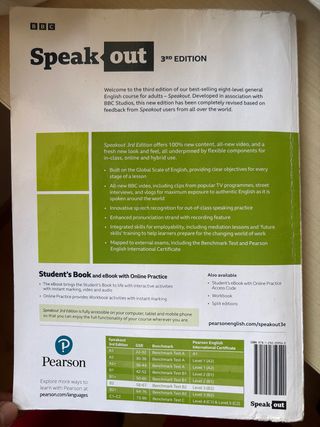 SpeakOut B2 ISBN 978-1-292-35954-0
