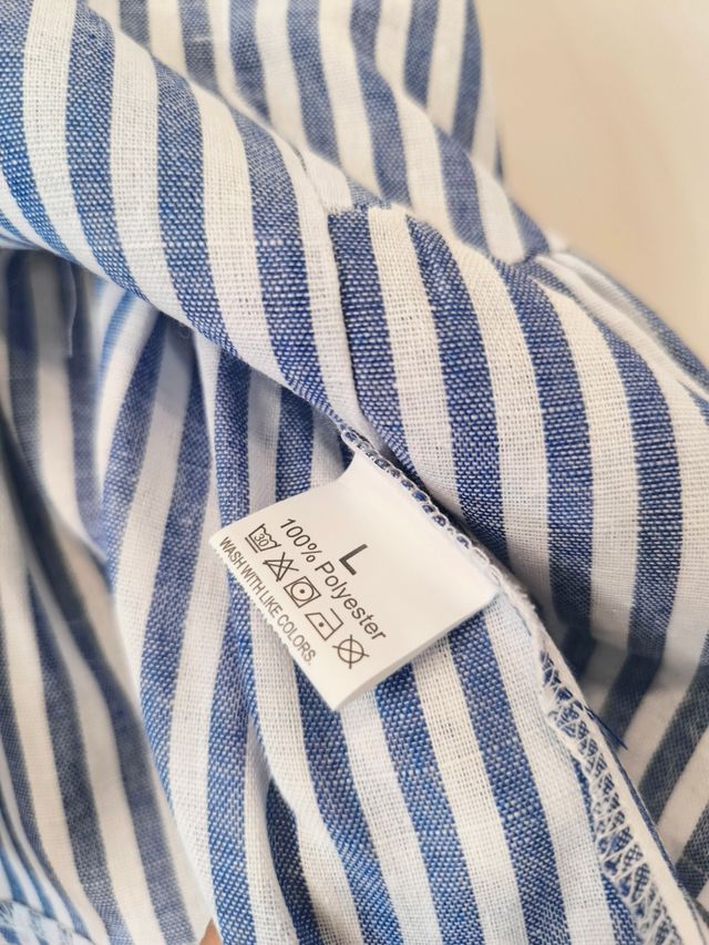 Top rayas azul blanco - Talla L