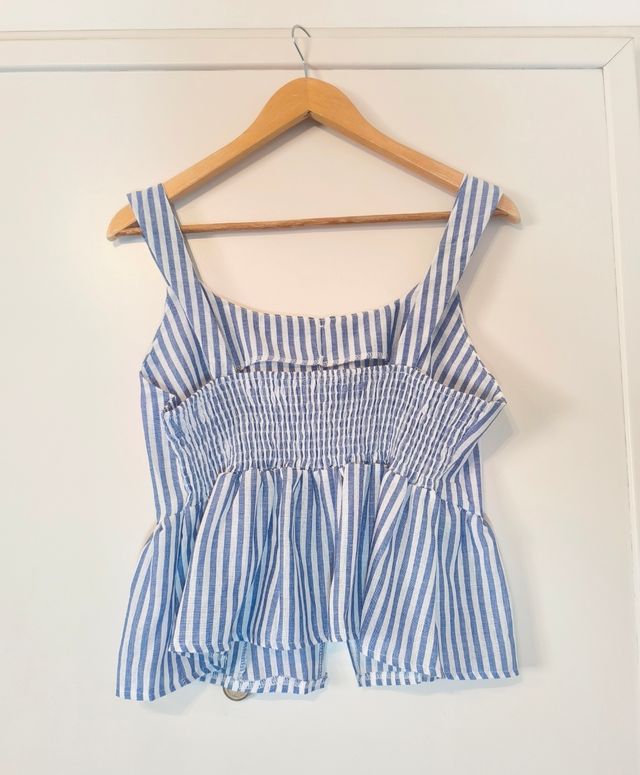 Top rayas azul blanco - Talla L