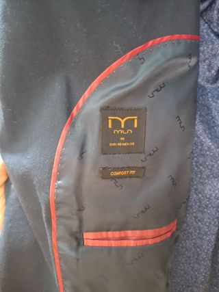 Americana azul marino hombre