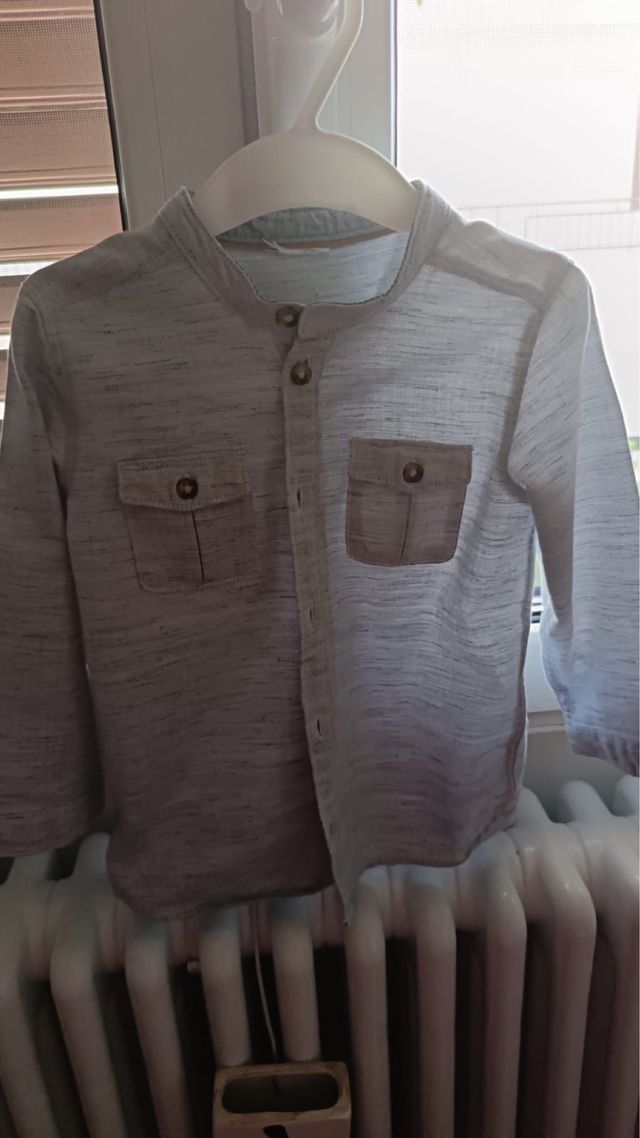 Camicia bimbo 24 mesi - Grigia