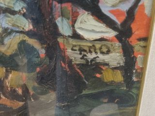 Quadro olio paesaggio