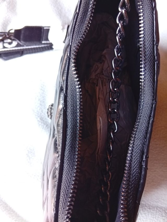 Bolso negro elegante ceremonia más peq. cartera