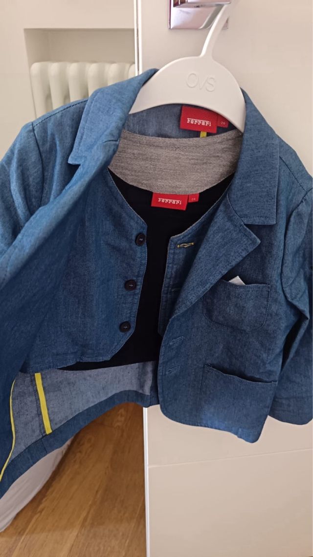 Completo giacca e gilet bimbo 24 mesi