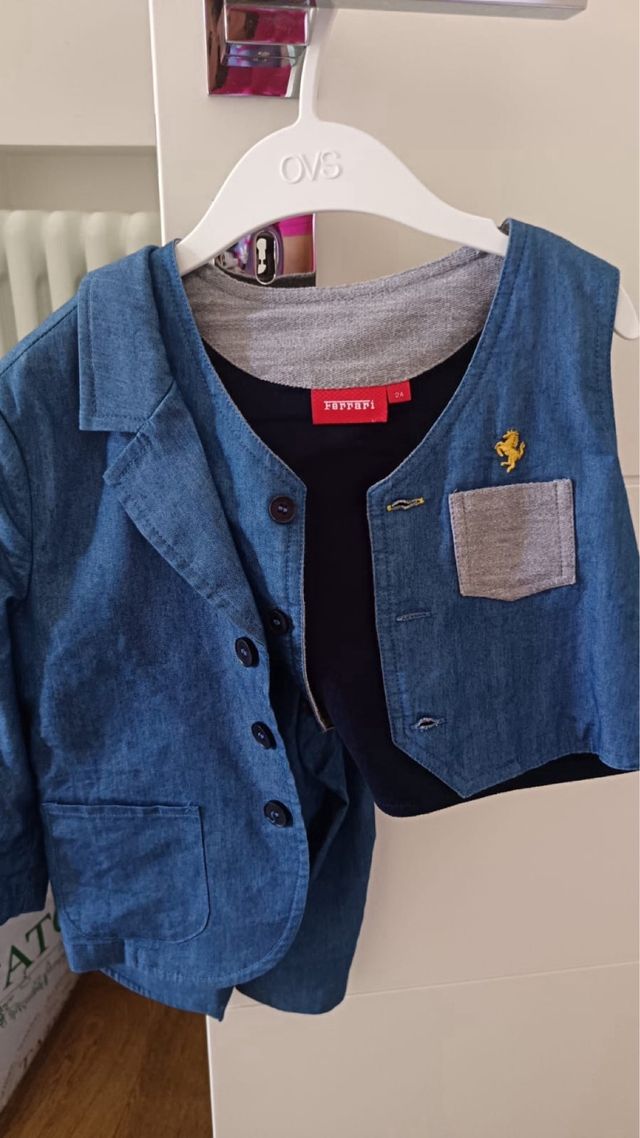 Completo giacca e gilet bimbo 24 mesi