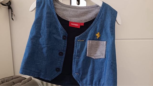 Completo giacca e gilet bimbo 24 mesi