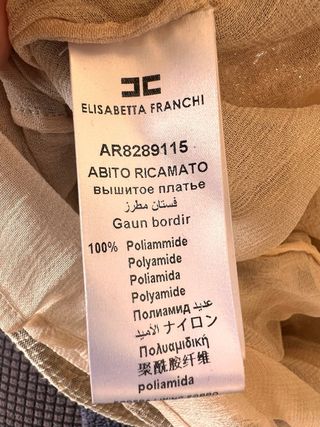 Abito Elisabetta Franchi oro/beige XL