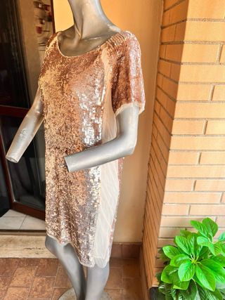 Abito Elisabetta Franchi oro/beige XL