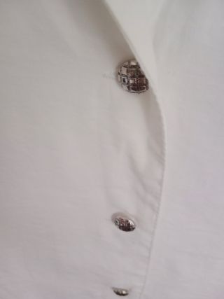 Blusa blanca encaje T.42/44