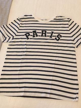 Camiseta rayas H&M. Sin estrenar. 3 camisetas 12€