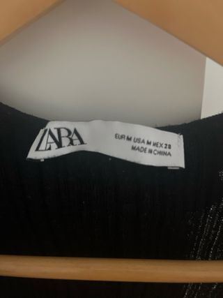 Top negro Zara - Talla M