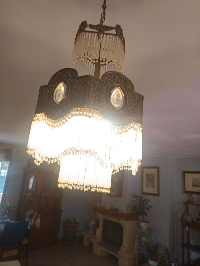 Lampara techo vintage art decó