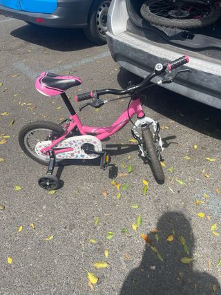Bicicleta niña 16" rosa