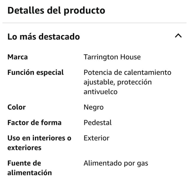 Calefactor exterior de metal. sin extrenar.