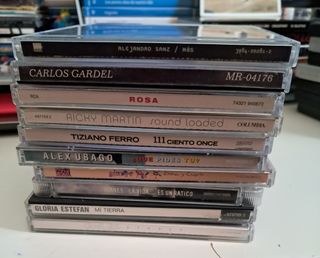 10 CDs Salsa, Tango, Latino, Pop, Romántico.