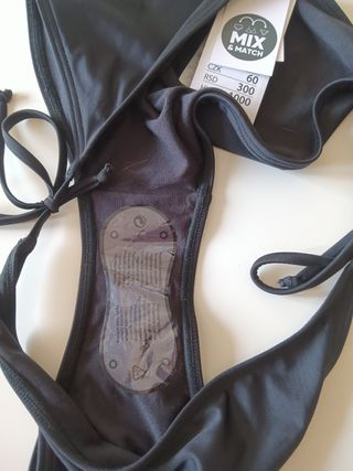 Braga bikini negra - Talla L