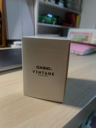 Casio Vintage Reloj - Azul y Plata