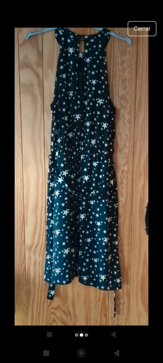 Vestido Easy Wear estrellas, talla M