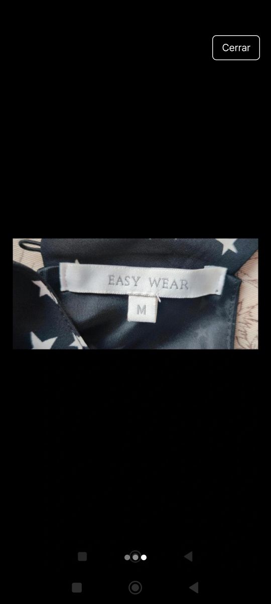 Vestido Easy Wear estrellas, talla M