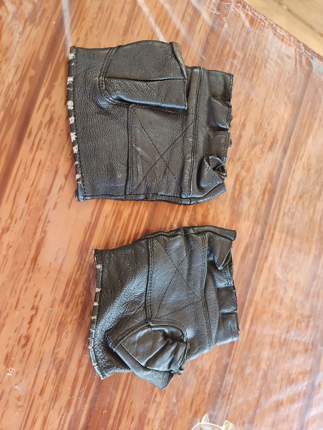 Guantes moto piel | Negro