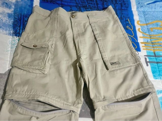 Pantalón convertible beige