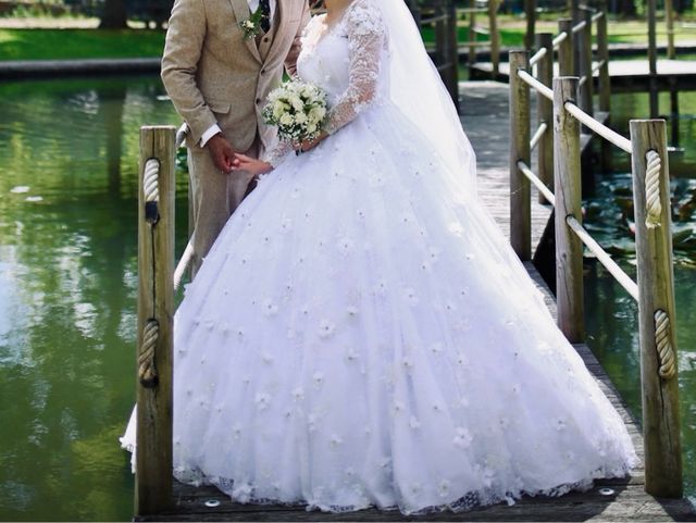 Vestido novia blanco - Talla M 