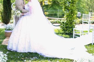 Vestido novia blanco - Talla M