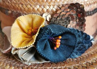 Cappello Paglia Vintage Marrone