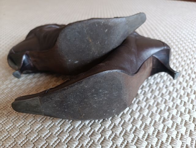 Botines marrones de cuero