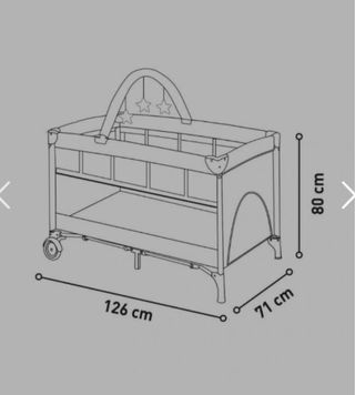 Parque cuna bebé Asalvo