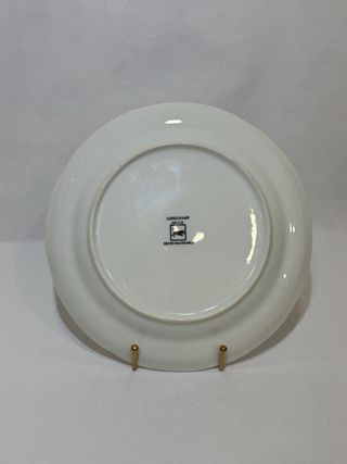 Plato antiguo Longchamp France pintado a mano