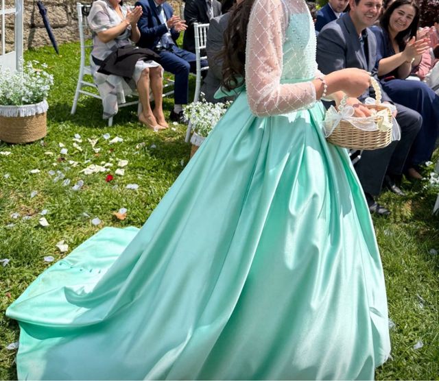 Vestido mint niña - boda