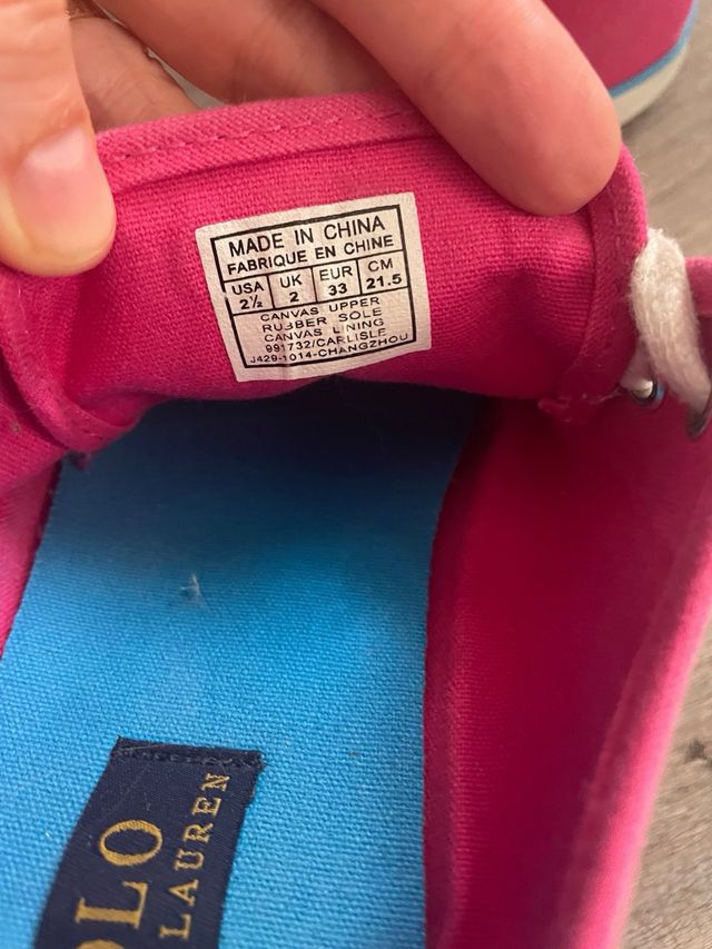 Zapatillas Ralph Lauren niña t33