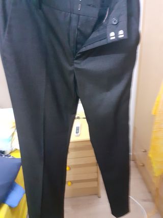 Pantalón Zara Basic gris - Talla S