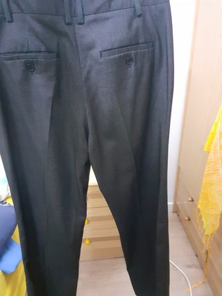 Pantalón Zara Basic gris - Talla S
