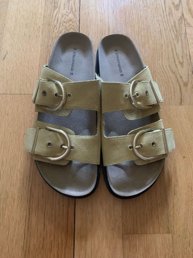 Sandalias Stradivarius amarillas nº 39