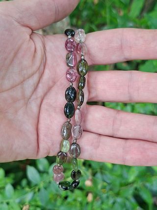 Collana Tormaline chiusura argento 925
