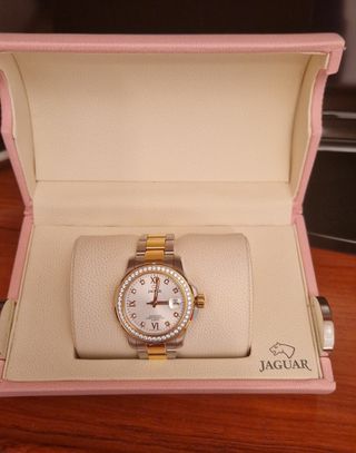 Reloj Jaguar bicolor dorado y plateado