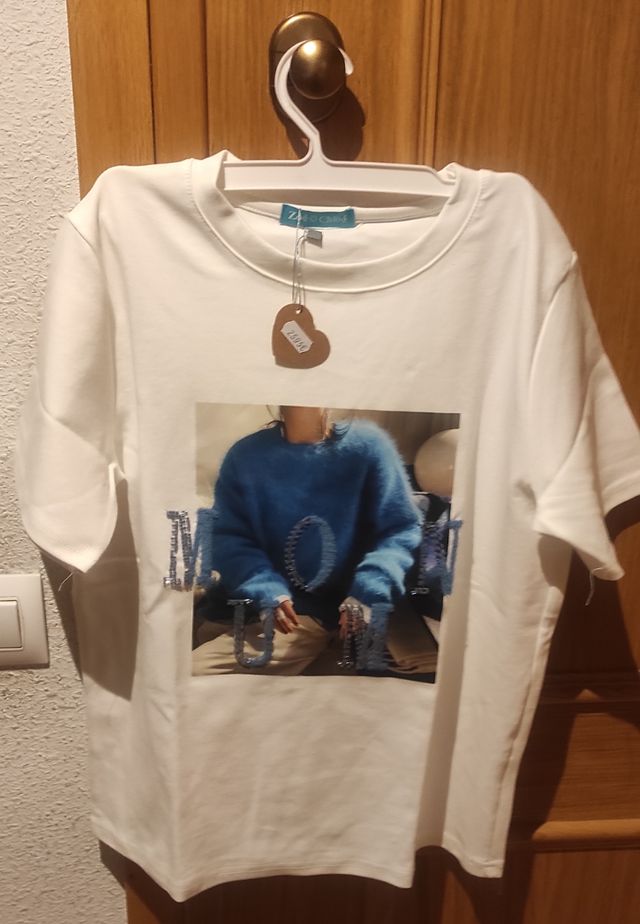 Camiseta blanca c/estampado