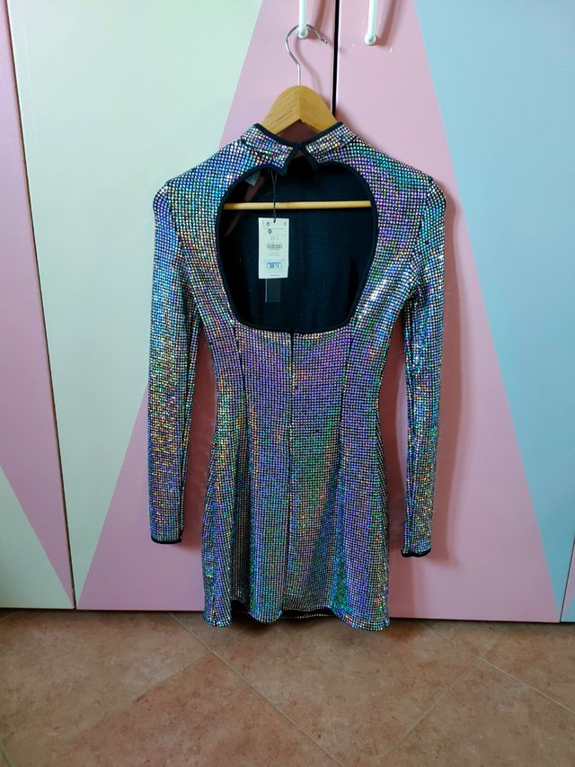 Miniabito argento scintillante