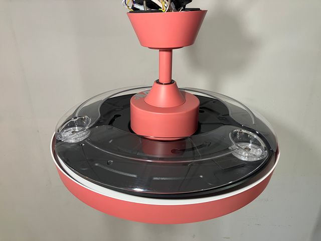 Ventilatore soffitto Led D.106 rosso + telecomando