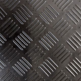 Suelo Goma Negra Checker 1200mm x 10m x 3mm