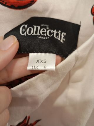 Vestido años 50 estampado langostas