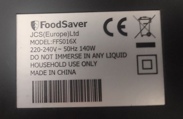Envasadora al vacío FoodSaver Modelo FFS016x
