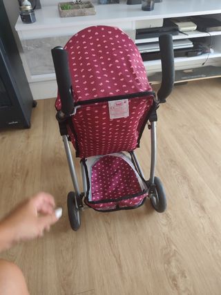 Cochecito muñecas rosa