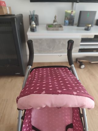 Cochecito muñecas rosa