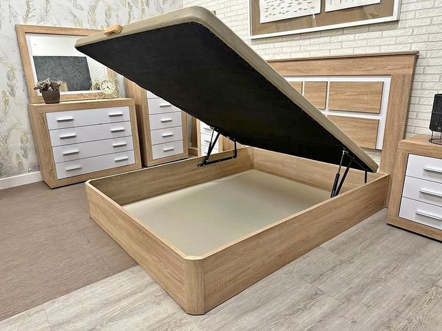 Canapé abatible madera - beige